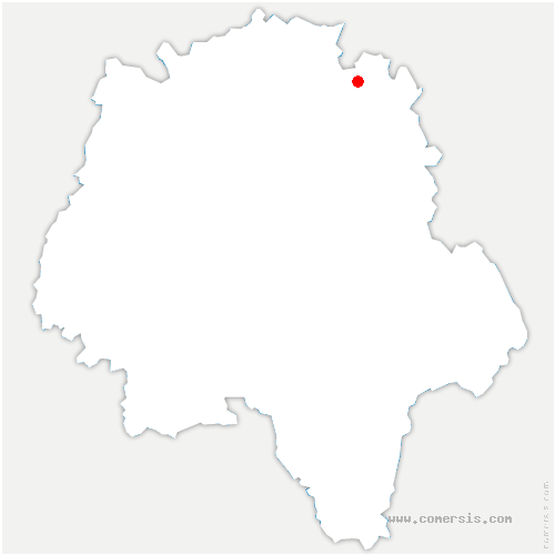 carte de localisation de Villedômer