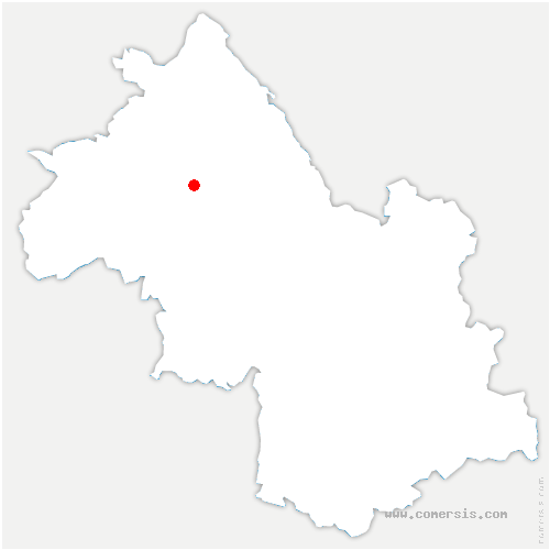 carte de localisation de Badinières