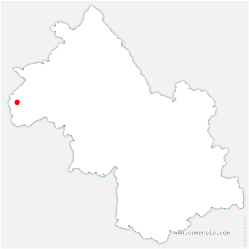 carte de localisation de Clonas-sur-Varèze