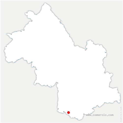 carte de localisation du Monestier-du-Percy