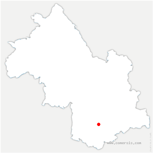 carte de localisation de Prunières