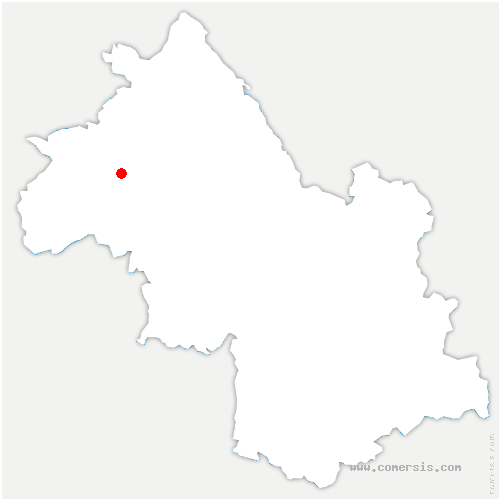 carte de localisation de Saint-Jean-de-Bournay