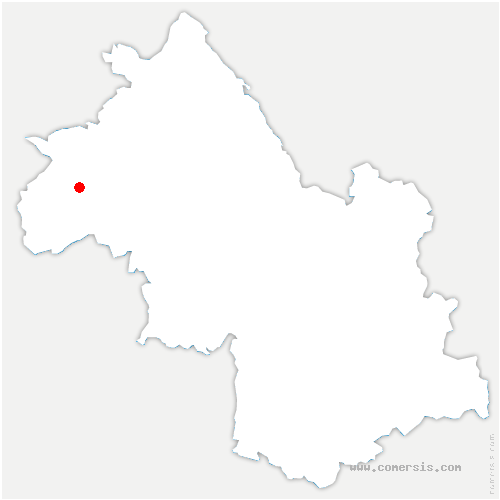 carte de localisation de Saint-Sorlin-de-Vienne