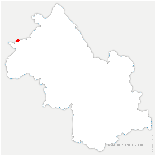carte de localisation de Villette-de-Vienne