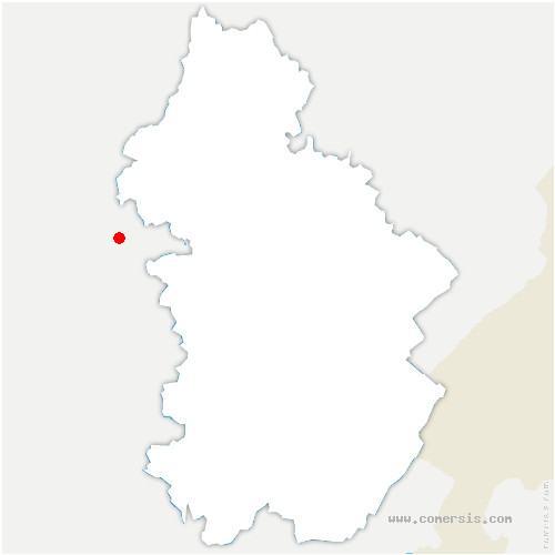 carte de localisation de Boussières