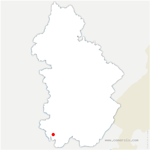carte de localisation de Broissia