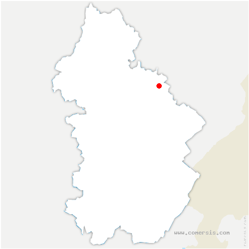 carte de localisation de Cernans