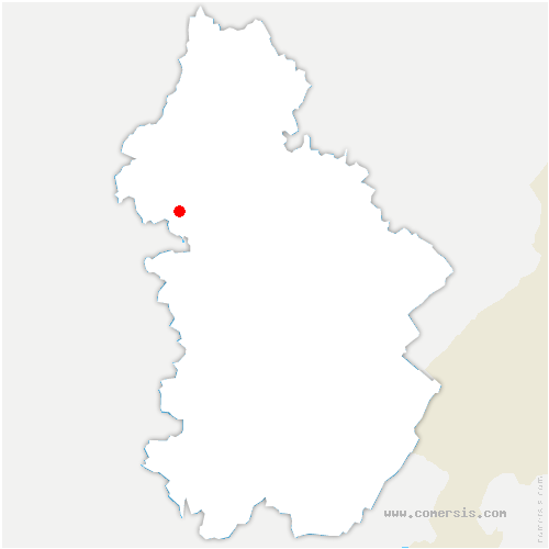 carte de localisation de Chaînée-des-Coupis