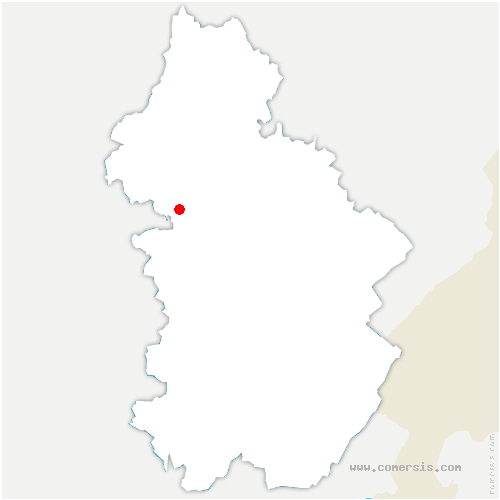 carte de localisation de Champrougier