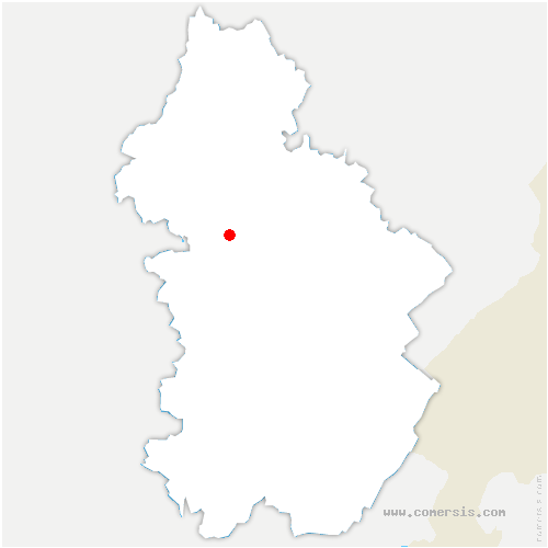 carte de localisation de Charbonnières-les-Sapins