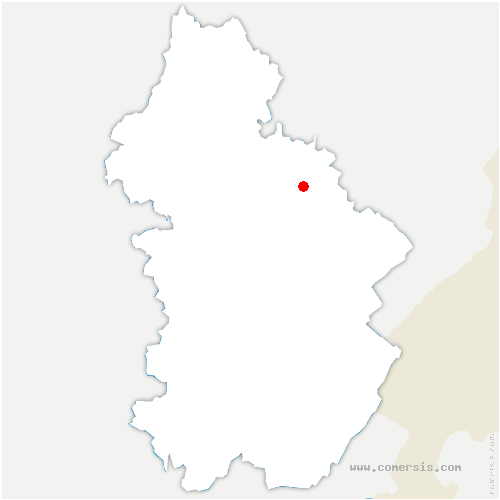 carte de localisation de Chaux-Champagny