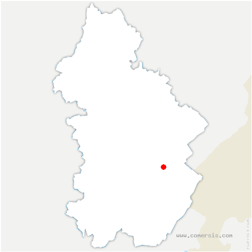carte de localisation de la Chaux-du-Dombief