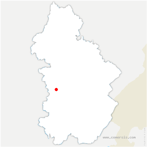 carte de localisation de Courlans
