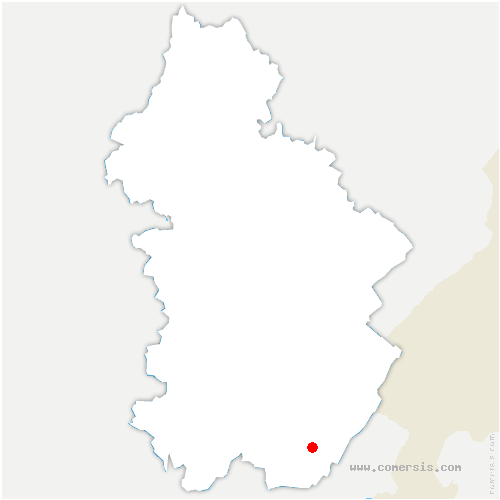 carte de localisation de Coyrière