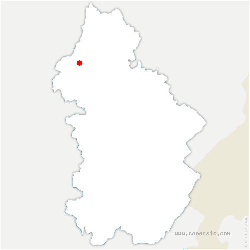 carte de localisation de Damparis