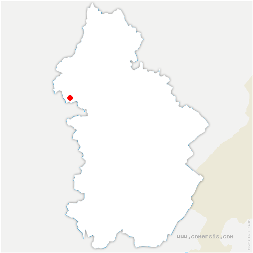 carte de localisation de Fontain 