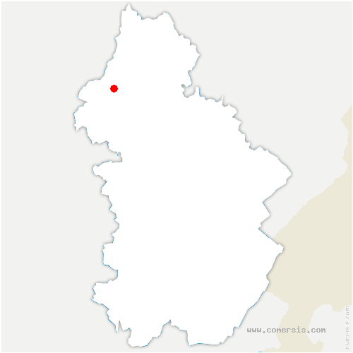 carte de localisation de Gevry