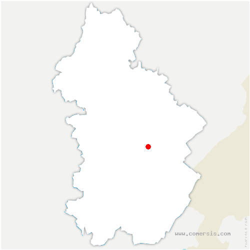 carte de localisation d'Hauterive-la-Fresse