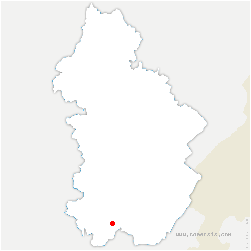 carte de localisation de Lavans-sur-Valouse