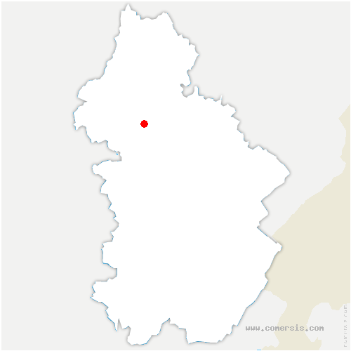 carte de localisation de Mont-sous-Vaudrey