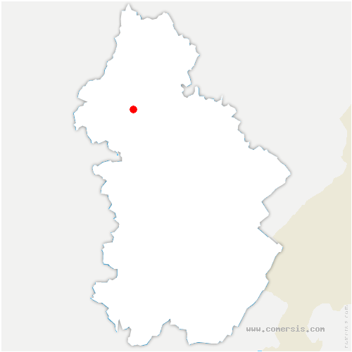 carte de localisation de Nevy-lès-Dole