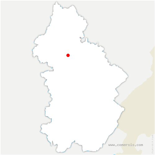 carte de localisation de Oussières