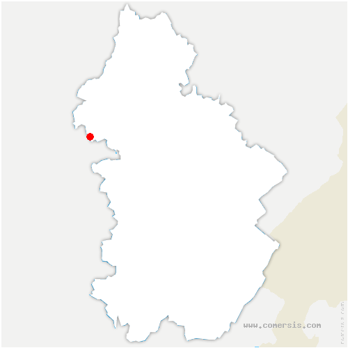 carte de localisation de Pugey