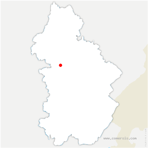 carte de localisation de Saules