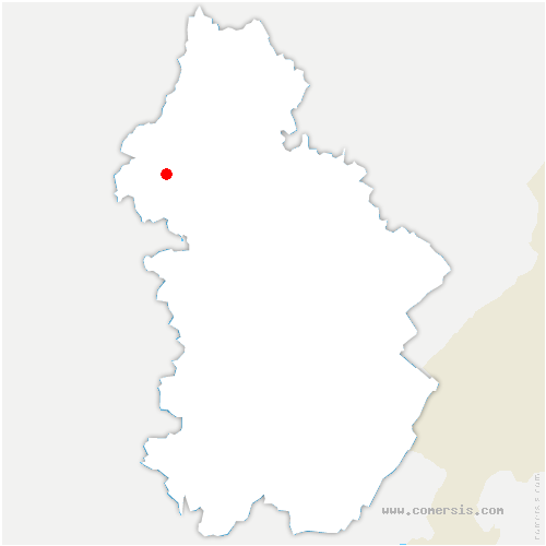 carte de localisation de Thise