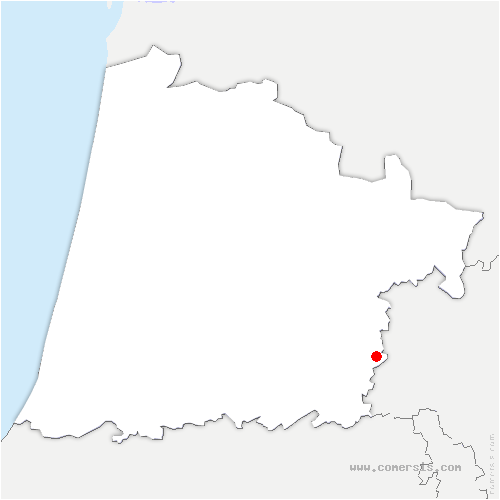 carte de localisation d'Aire-sur-l'Adour