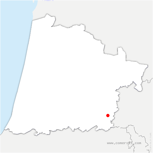 carte de localisation de Bahus-Soubiran