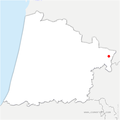 carte de localisation de Baudignan