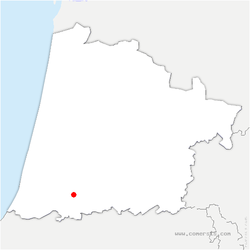 carte de localisation de Bénesse-lès-Dax