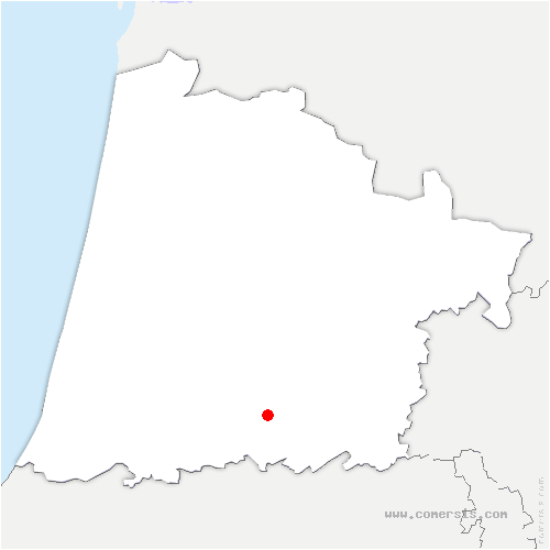 carte de localisation de Bergouey