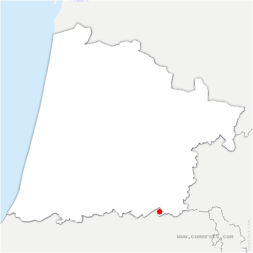 carte de localisation de Bernos-Beaulac