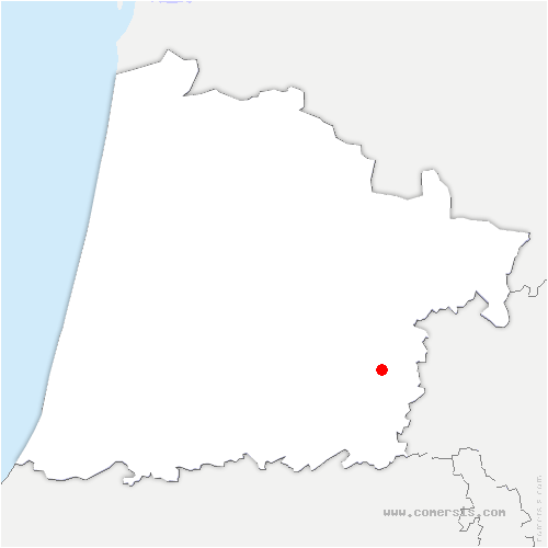 carte de localisation de Bordères-et-Lamensans