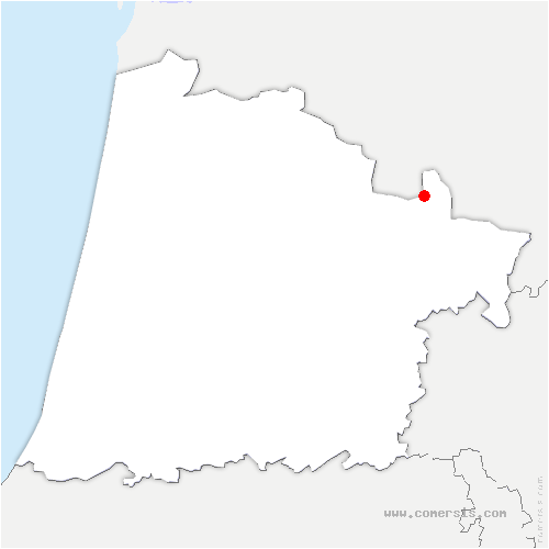 carte de localisation de Bourriot-Bergonce