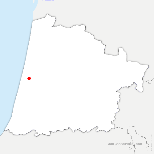 carte de localisation de Cahuzac-sur-Adour