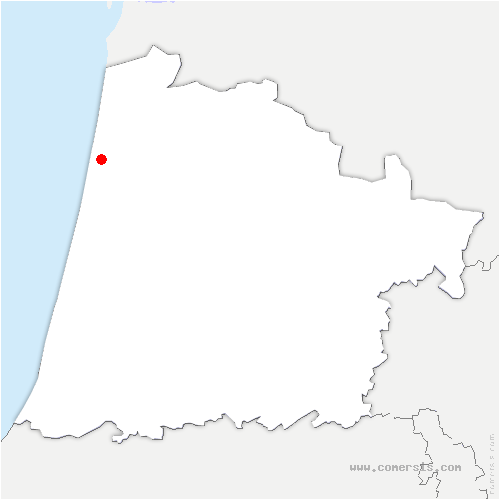 carte de localisation de Campagne-d'Armagnac