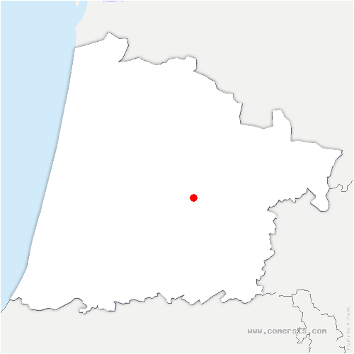carte de localisation de Campet-et-Lamolère