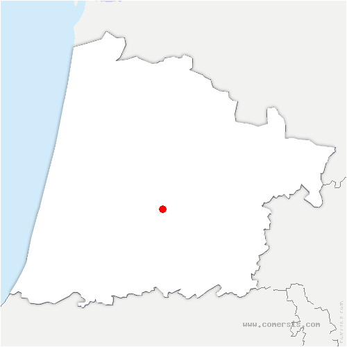 carte de localisation de Carcarès-Sainte-Croix