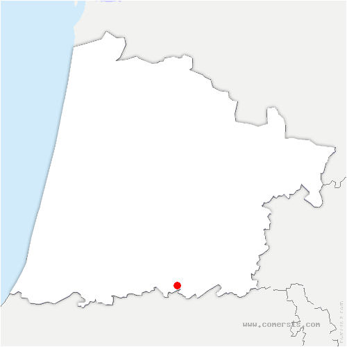 carte de localisation de Castaignos-Souslens