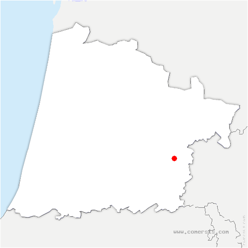 carte de localisation de Castandet