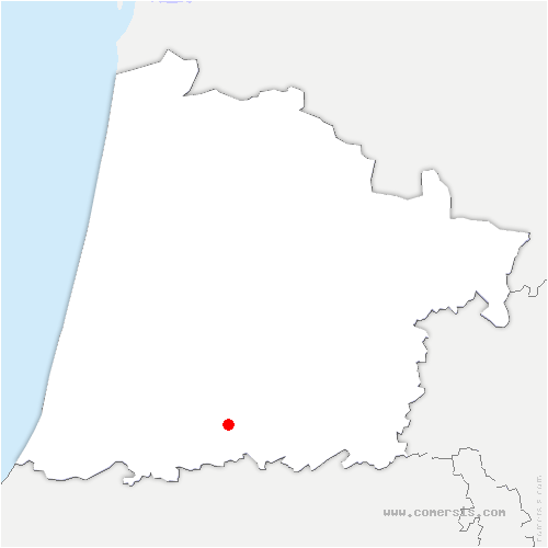 carte de localisation de Castelnau-Chalosse