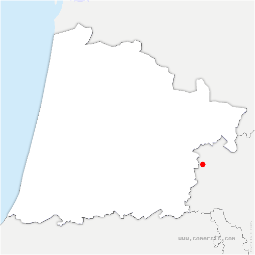 carte de localisation de Castet