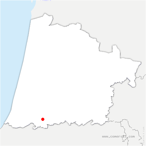 carte de localisation de Cauneille
