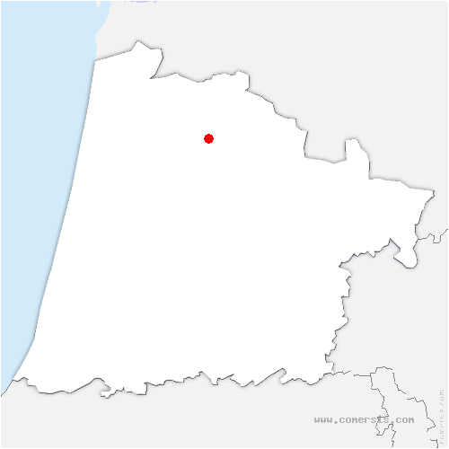carte de localisation de Commensacq