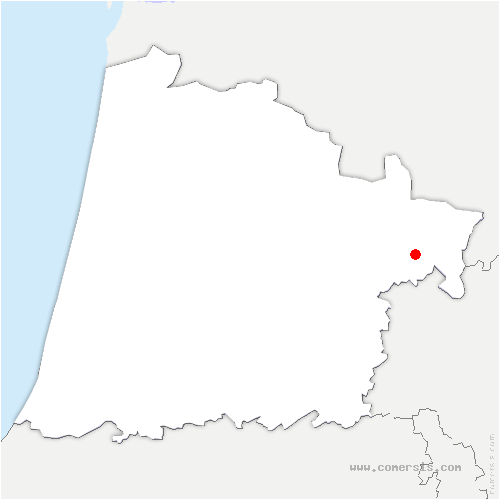 carte de localisation de Créon-d'Armagnac