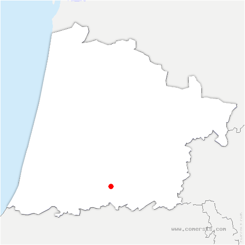 carte de localisation de Donzacq
