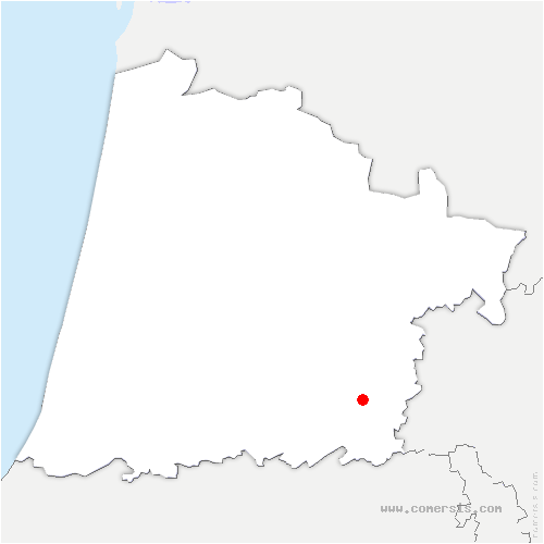 carte de localisation d'Eugénie-les-Bains